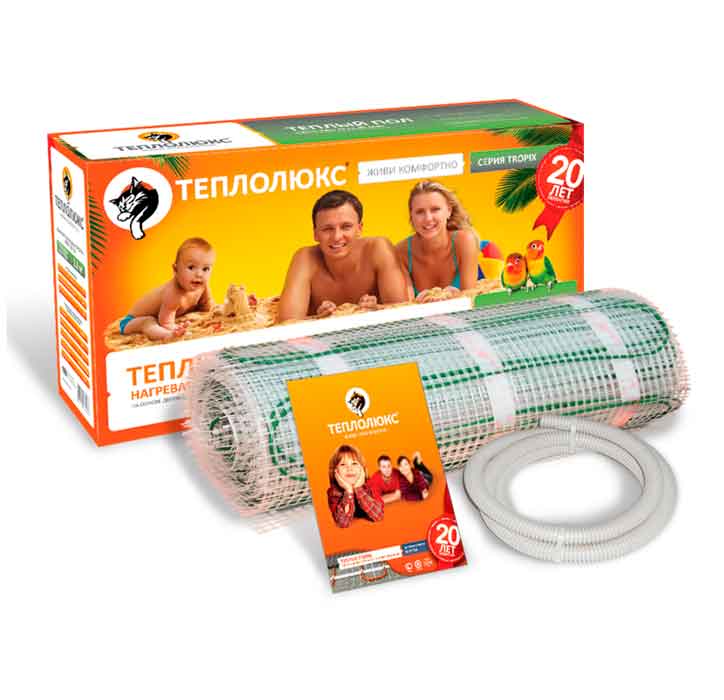 

Нагревательный мат Teploluxe Tropix МНН160 3.5 м.кв - 560Вт