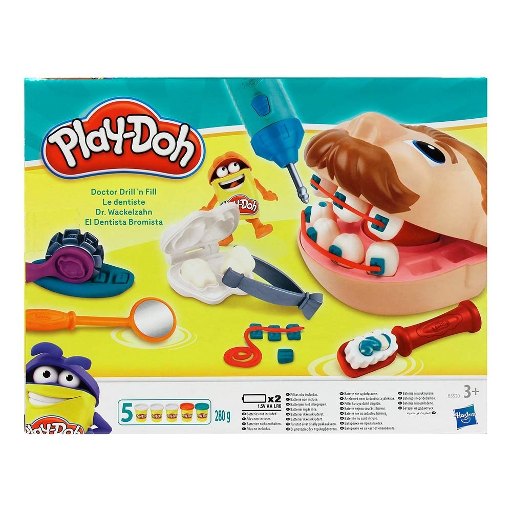 

Игровой Набор Hasbro Мистер Зубастик с аксессуарами Плей До Play Doh Doctor Drill 'N Fill