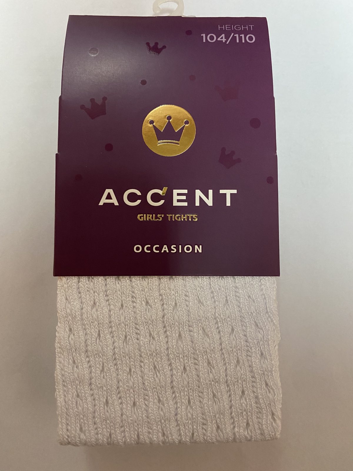 

Дитячі колготки ACCENT 2 0893 104-110 Білий