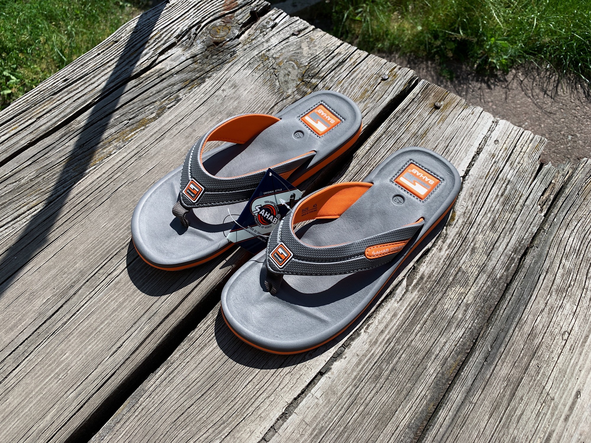 

Вьетнамки SAHAB SH 20-067M 42 Grey-Orange серые с оранжевым