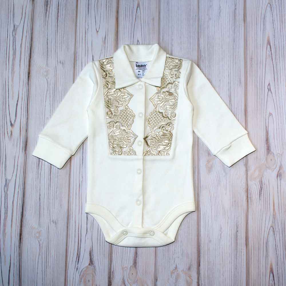 

Нарядный костюмчикк Little Prince 74 см Айвори