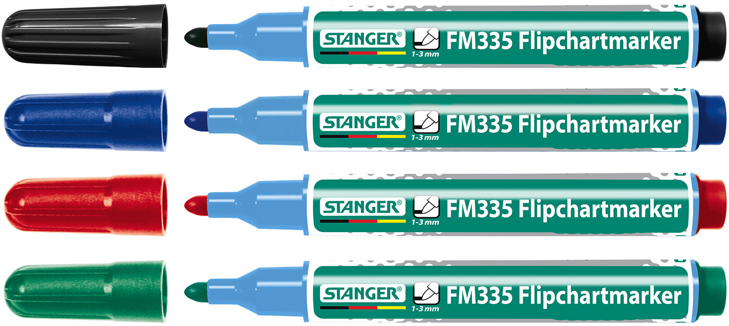

Набор из 4-х маркеров Stanger для флипчартов 1-3 мм (FM335-713004)