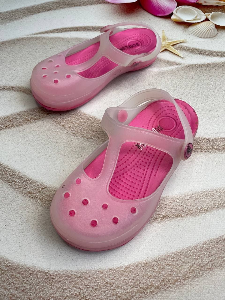 

Кроксы для девочки 26р 18 см Розовые
