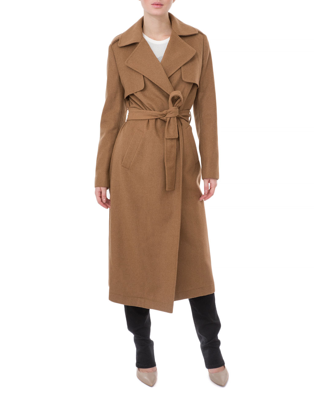 

Пальто жіноче TRUSSARDI JEANS (56S00402-1T003105-B055/19-20) Бежевий 46