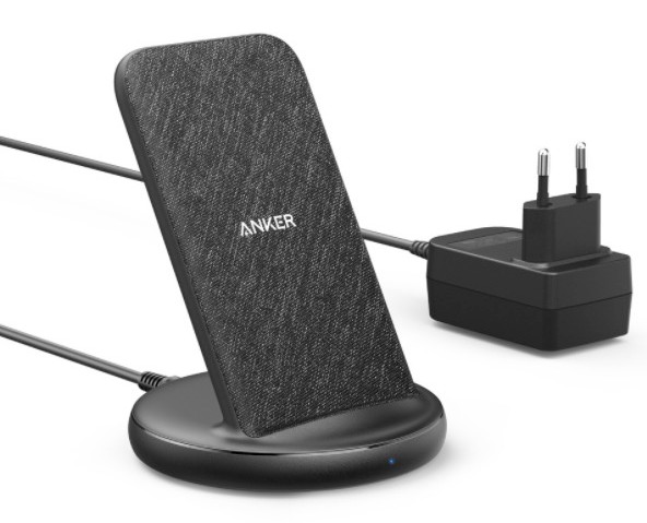 

Беспроводное зарядное устройство Anker PowerWave II Stand 5/7.5/10/15W Black+Gray