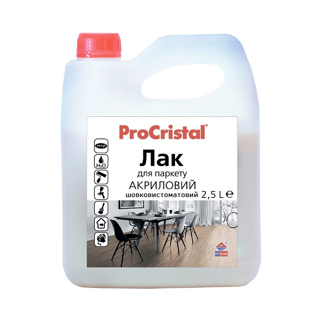 

Лак паркетный акриловый Ирком ProCristal IР-18 шелковистоматовый 2,5 л