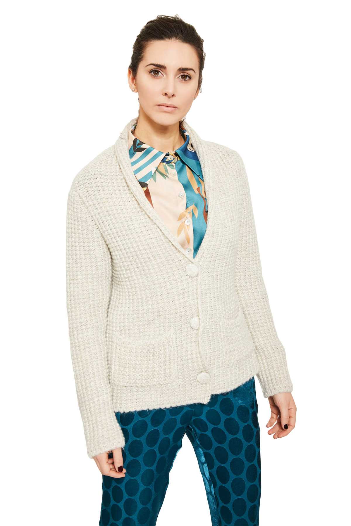 

Кардиган Cristina Gavioli White  белый, Кардиган Cristina Gavioli White S белый