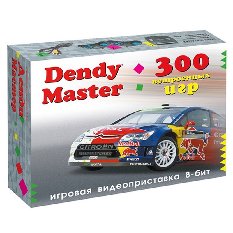 

Игровая приставка Dendy Master / 300 встроенных игр 8 бит / поддержка картриджей Денди