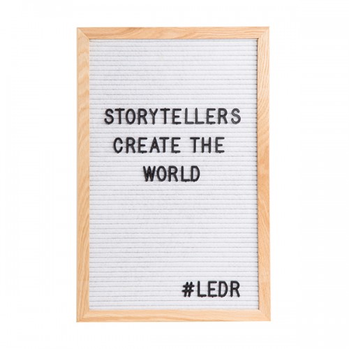 

Доска для создания надписей letter board LEDR White 30*45