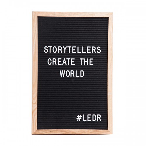 

Доска для создания надписей letter board LEDR Black 30*45
