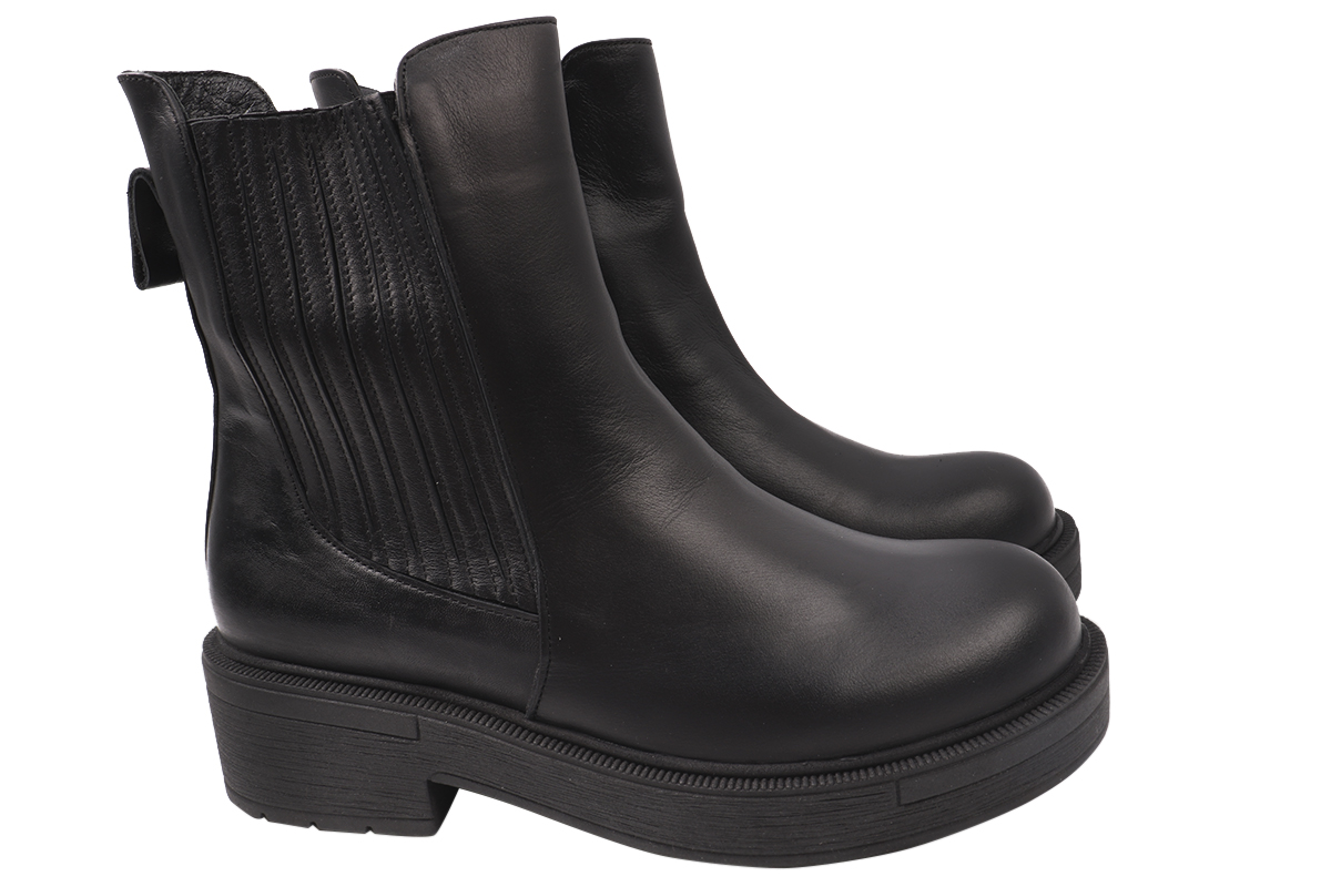 

Черевики жіночі з натуральної шкіри, на платформі, чорні, Туреччина Mario Muzi 496-20DHC 38