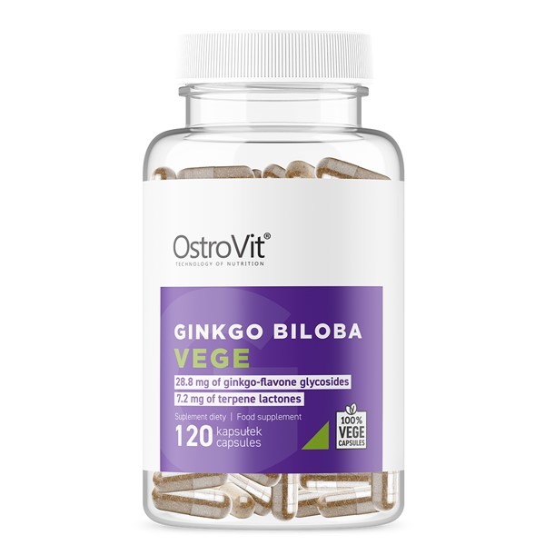 

Натуральные добавки OstroVit Ginkgo Biloba VEGE 120 капсул