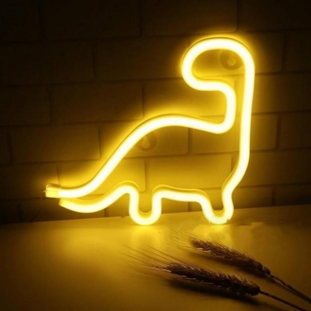 

Неоновый светильник LED Lights "Dino" Декоративная LED лампа "Дино" Желтый