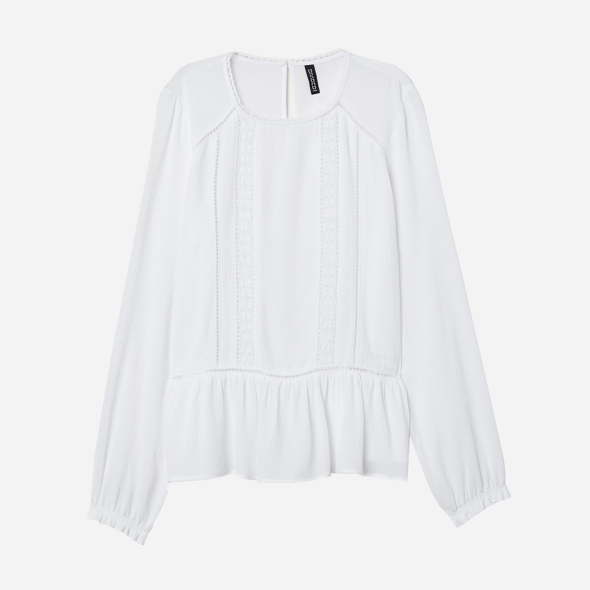 

Блузка H&M 03-0644073-002 40 Белая (СА2000001505540)