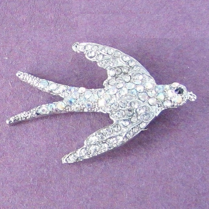 

Брошь птица ласточка Fashion Jewelry 4113