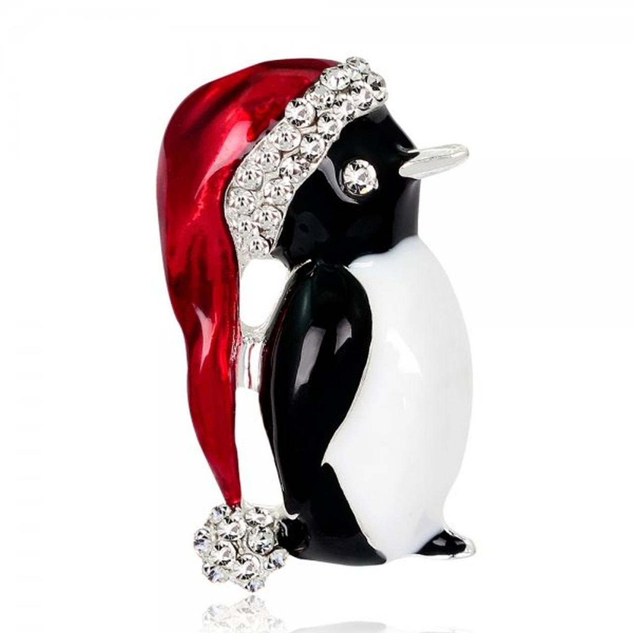 

Брошь в стразах, новогодняя, пингвин Fashion Jewelry 2939