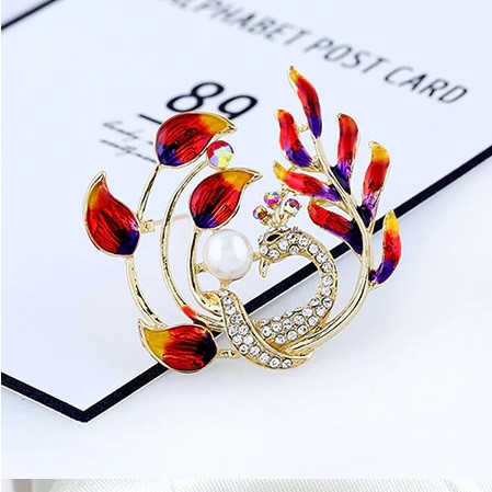 

Брошь птица цветная Fashion Jewelry 4183