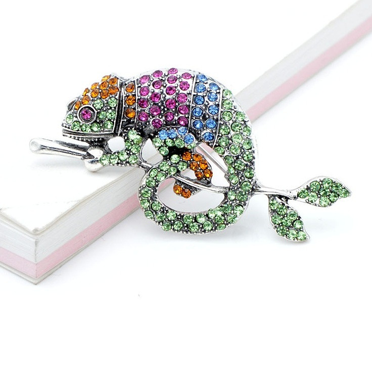 

Брошь ящерица, хамелеон Fashion Jewelry 4109