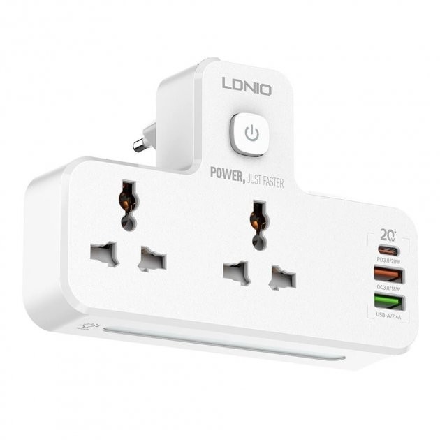 

Хаб-адаптер LDNIO сетевой touch LED Lamp