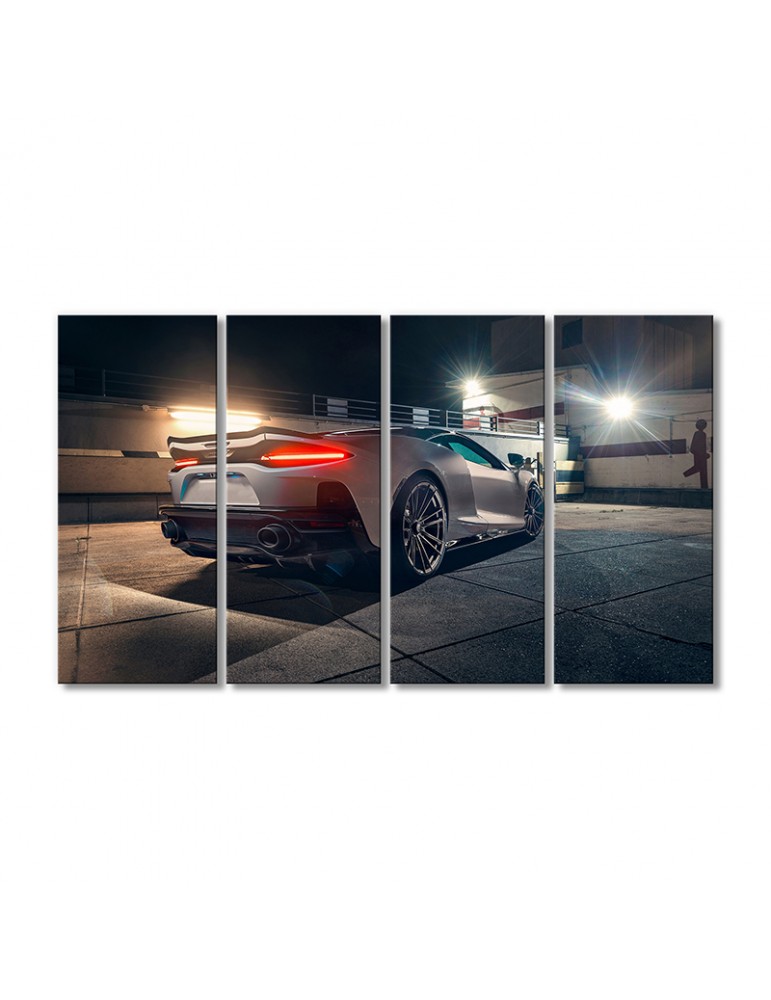 

Модульная картина Artel «Автомобиль МакЛарен GT горят стопы» 4 модуля 80x120 см