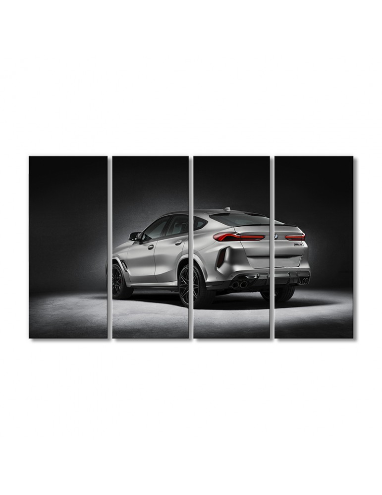 

Модульная картина Artel «Автомобиль БМВ X5 M X6 M» 4 модуля 80x120 см