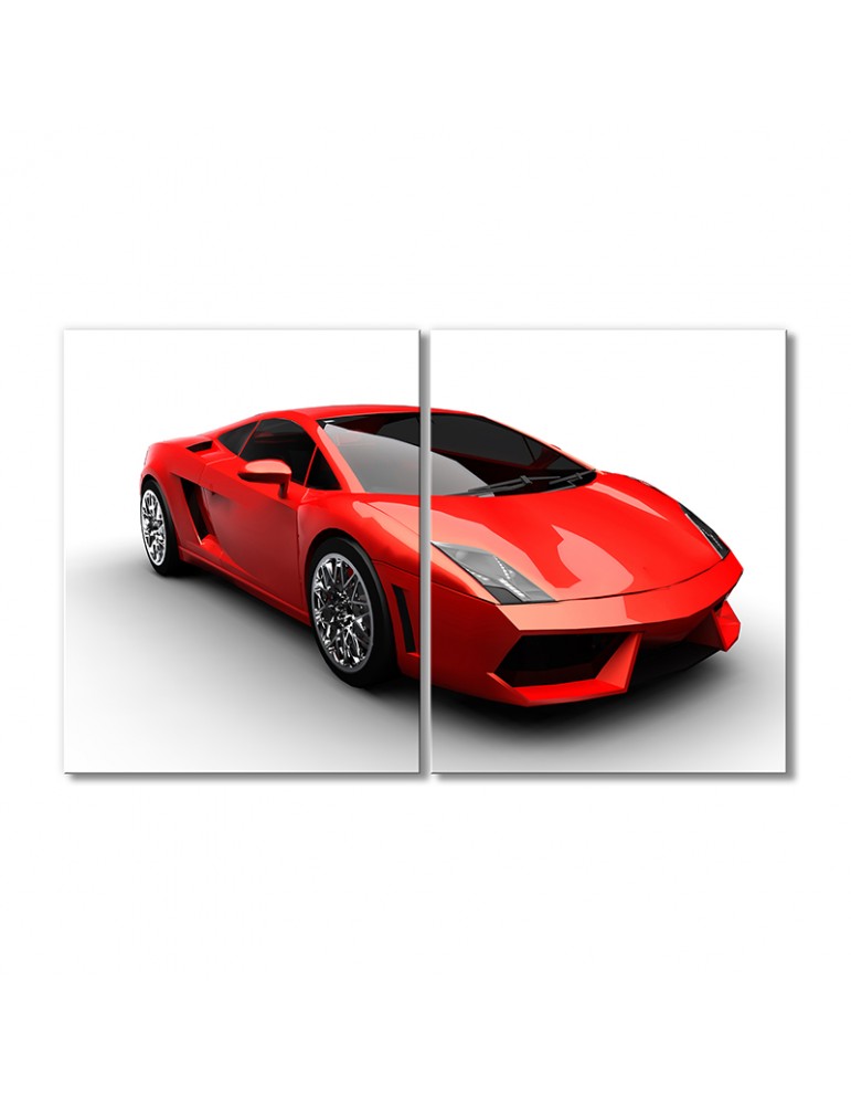 

Модульная картина Artel «Автомобиль Томика красный автомобиль» 2 модуля 60x90 см