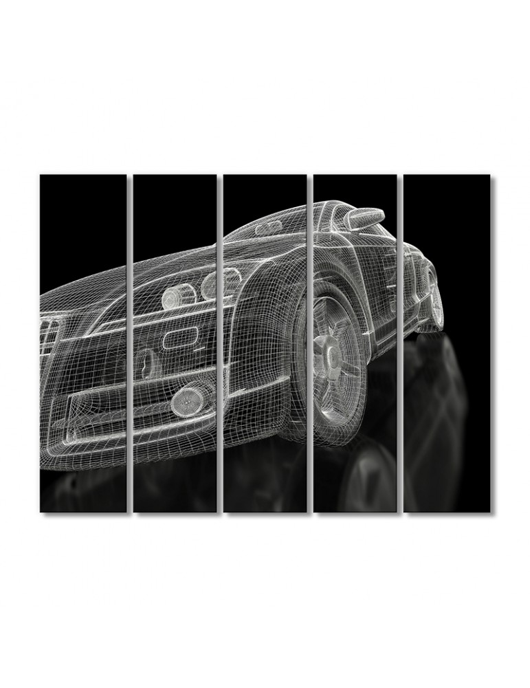 

Модульная картина Artel «Авто компьютерная графика» 5 модулей 70x105 см