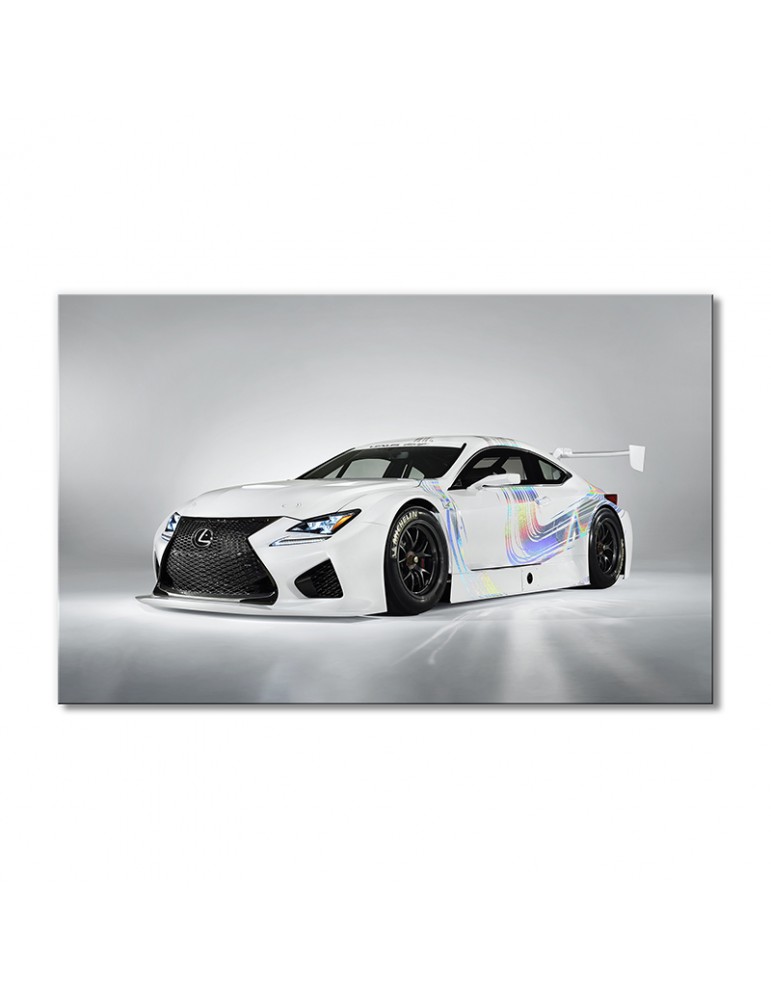 

Модульная картина Artel «Авто Лексус RC f gt3 бело-радужная» 1 модуль 70x105 см