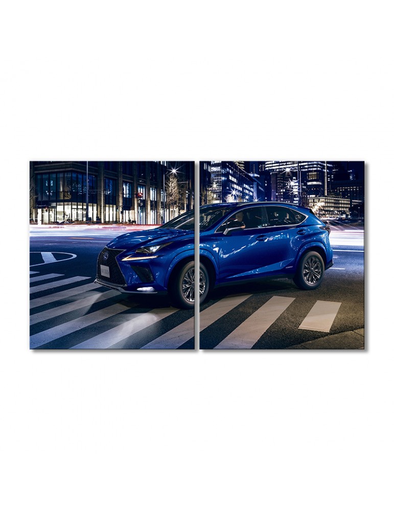 

Модульная картина Artel «Автомобиль Лексус NX 300h синий» 2 модуля 30х45 см