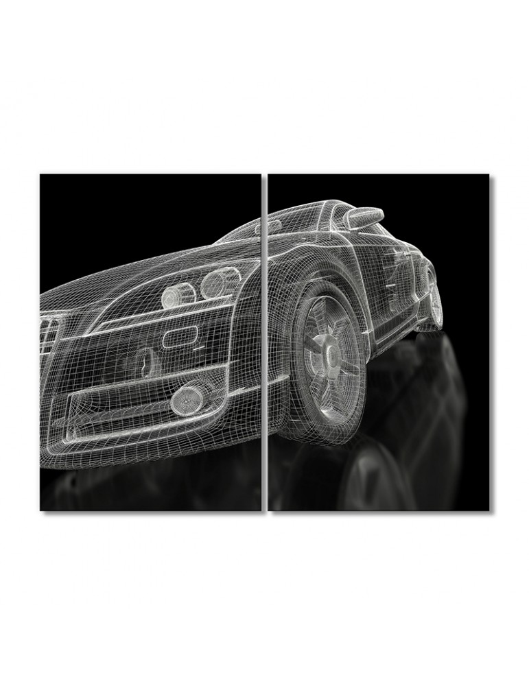 

Модульная картина Artel «Авто компьютерная графика» 2 модуля 70x105 см