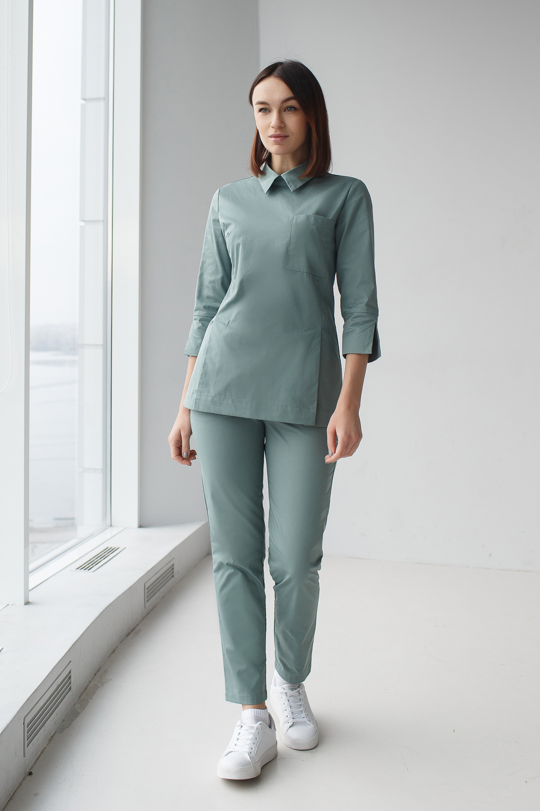 

Женский медицинский костюм (хаки) "Одри" Модный доктор Одри 40 хакки 2000000025704