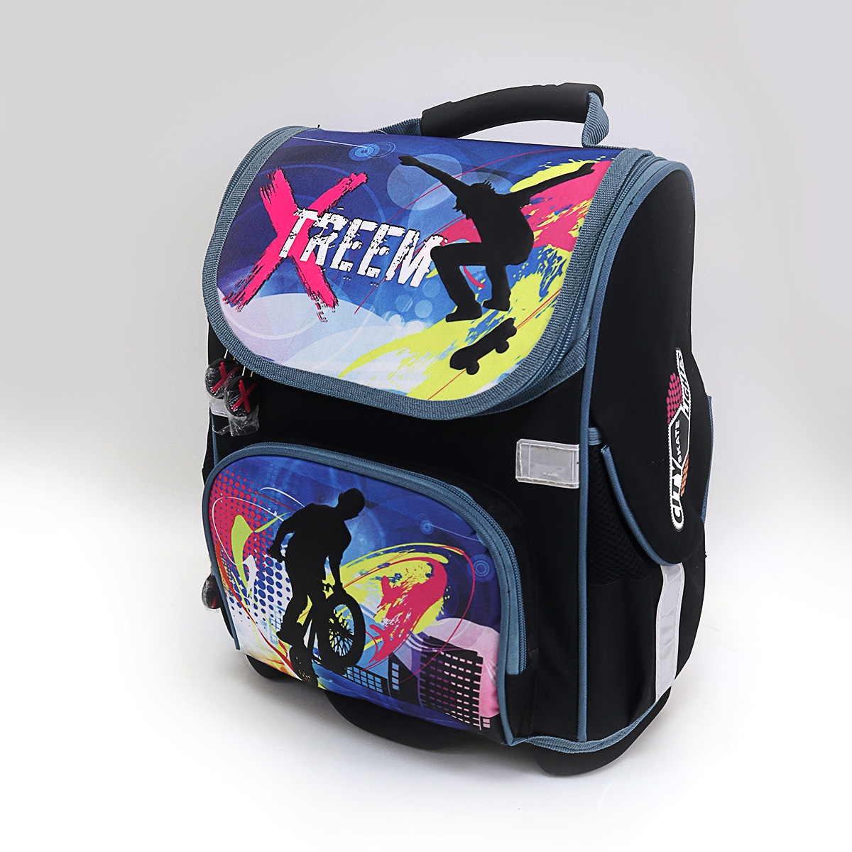 

Рюкзак коробка твердое дно "Xtreem" 26*15*35см 11-FY