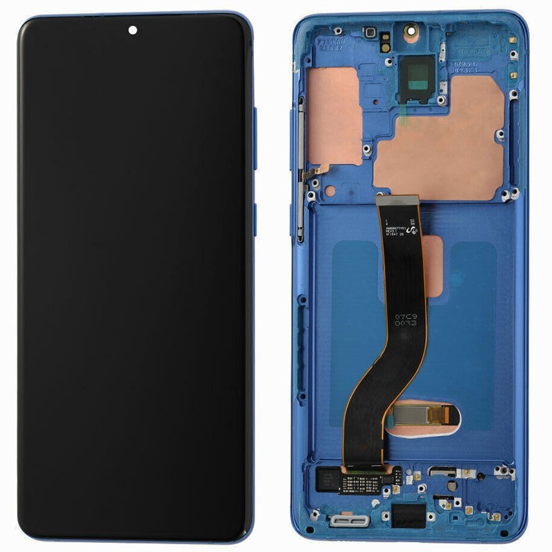 

Дисплей Samsung S20 Plus G985 Blue Service Pack в рамке Original