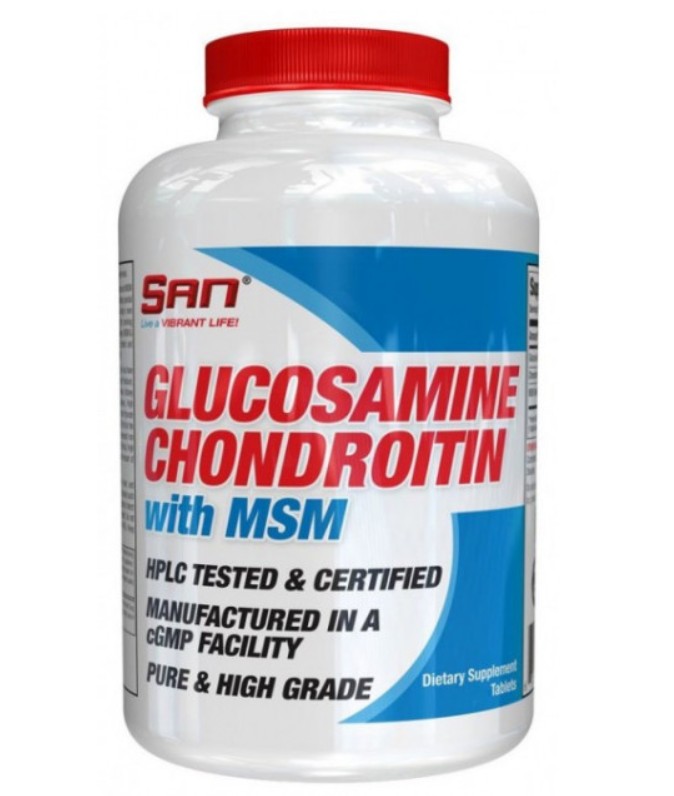 

Хондропротекторы SAN Glucosamine Chondroitin MSM 90 tablets