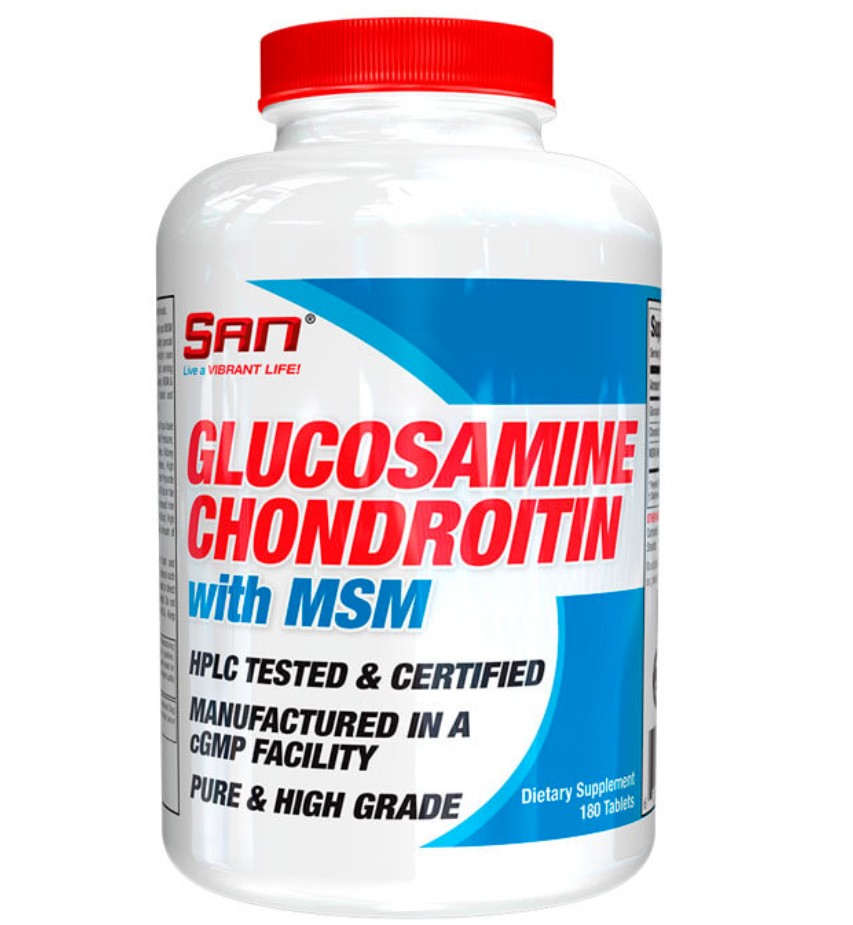 

Хондропротекторы SAN Glucosamine Chondroitin MSM 180 tablets