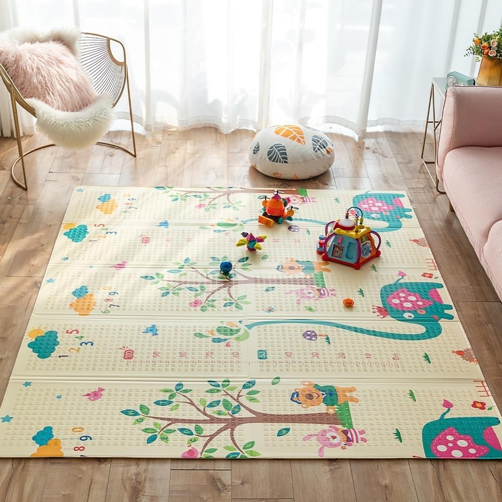 

Двухстронний складной игровой детский коврик для ползания Sticker Wall Сердечко 160x180x1 см BN2