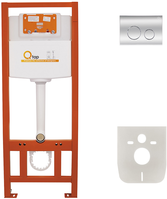 

Инсталляция для подвесного унитаза QTAP Nest ST с кнопкой смыва QT0133M425M11112CRM