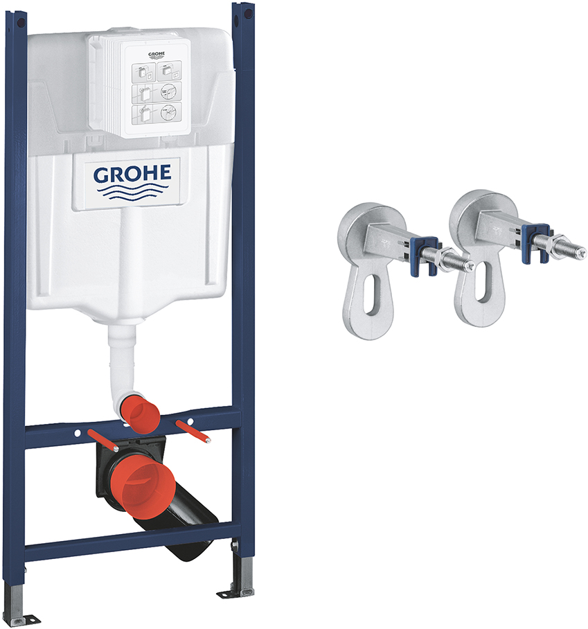 

Инсталляция для подвесного унитаза GROHE Rapid SL 2 в 1 388400WG
