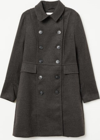 

Пальто H&M 0637940 34 Темно-серое