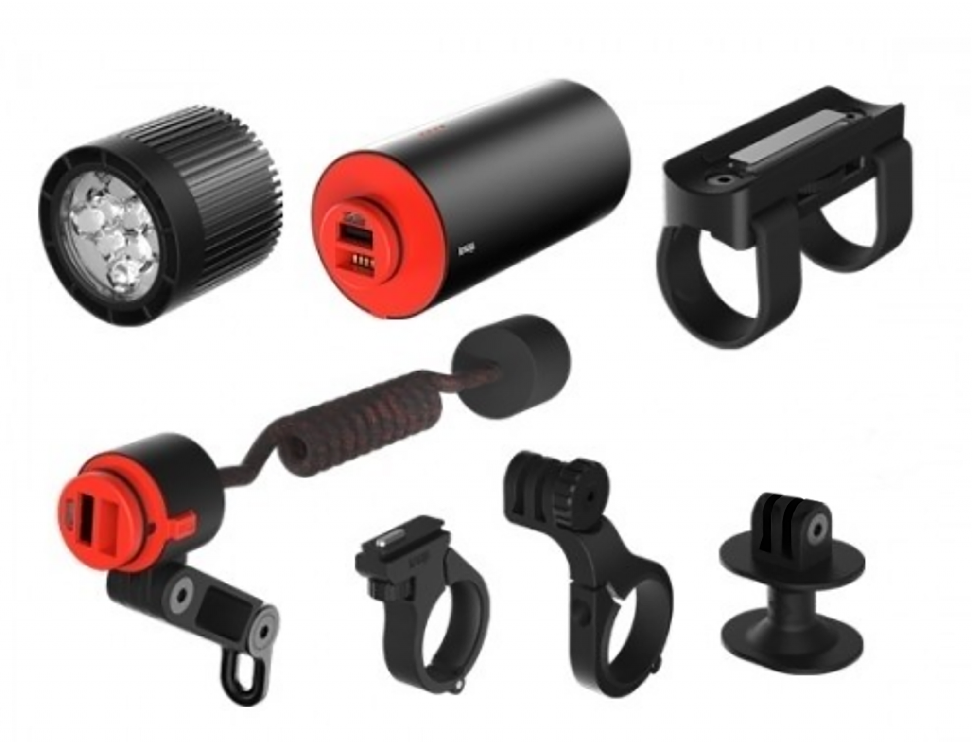 

Комплект фара + набор креплений Knog PWR Mountain Kit 2000 Lumens