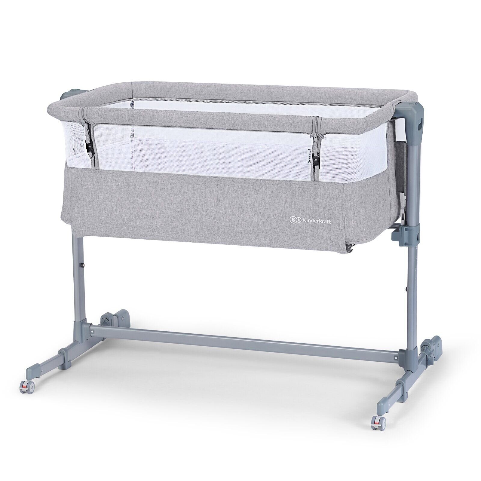 

Приставная кроватка-люлька Kinderkraft Neste Air Grey (KKLNEAIRGRY000)