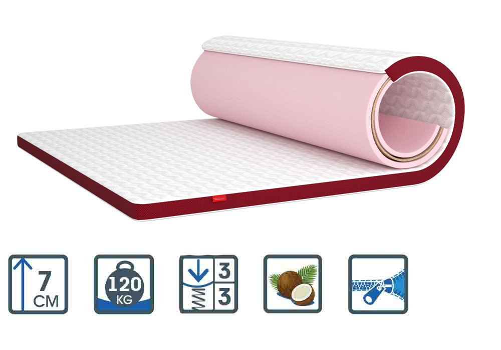 

Матрас Matroluxe Flip Granat cocos/Гранат кокос 90x190