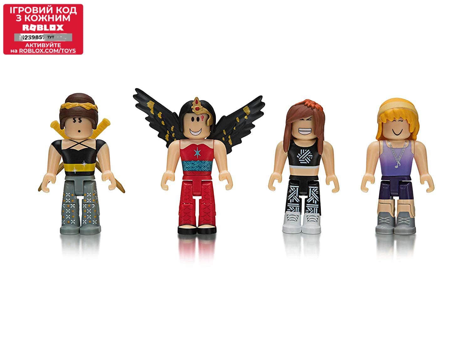

Игровая коллекционная фигурка Jazwares Roblox Mix&Match Set Build a Billionaire Heiress W3,набор 4шт (ROG0125)