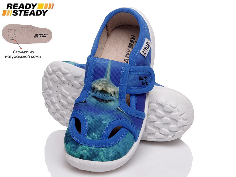 

Детские тапочки деми Ready Steady n804-341s для мальчика Голубой р.24 (15 см.)