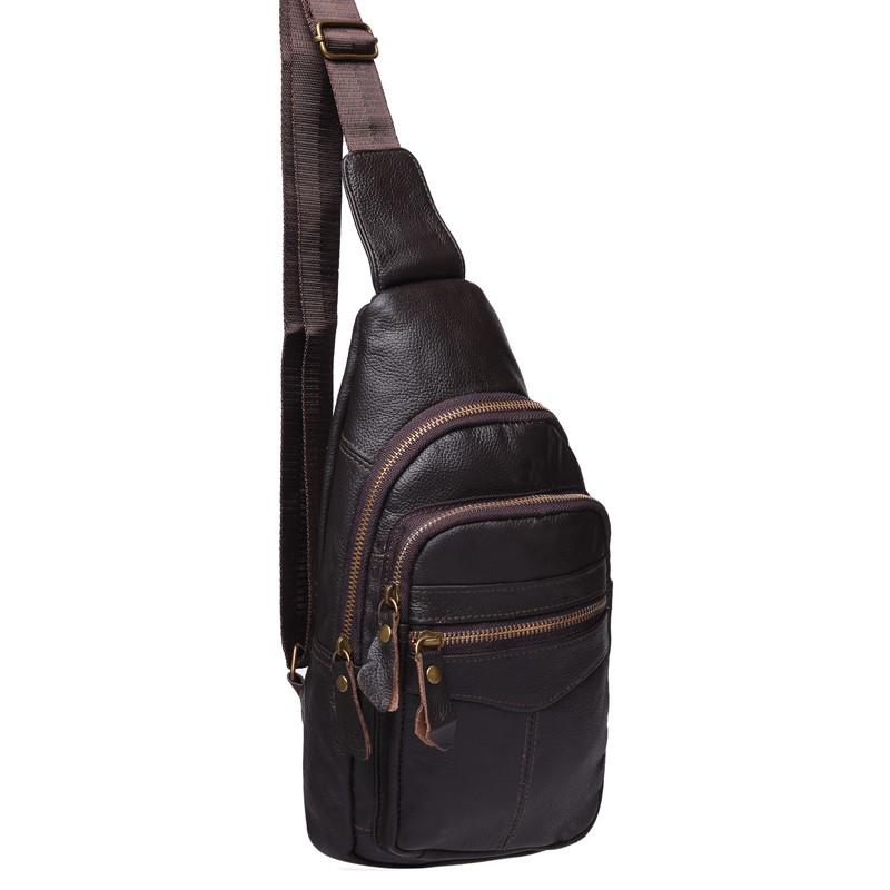 

Мужской кожаный рюкзак Keizer K13035-brown