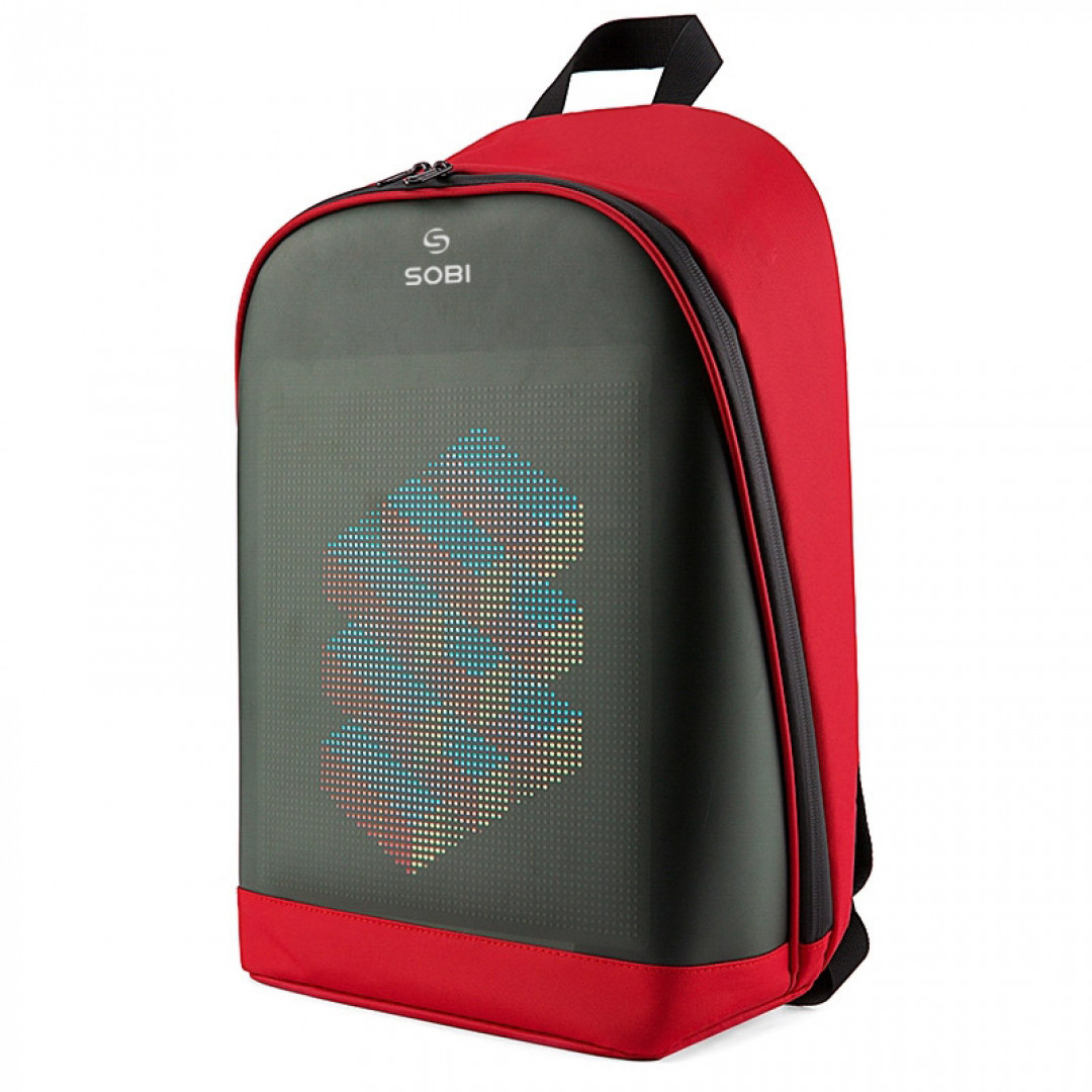 

Школьный рюкзак Sobi Pixel Plus SB9707 Red с LED экраном