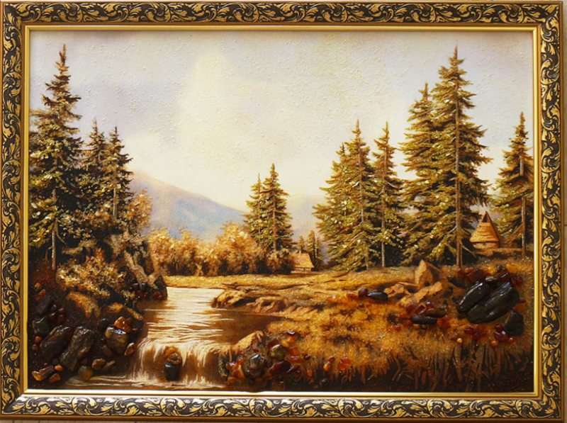

Картина Пейзаж Зима в деревне Present П-62 40*60