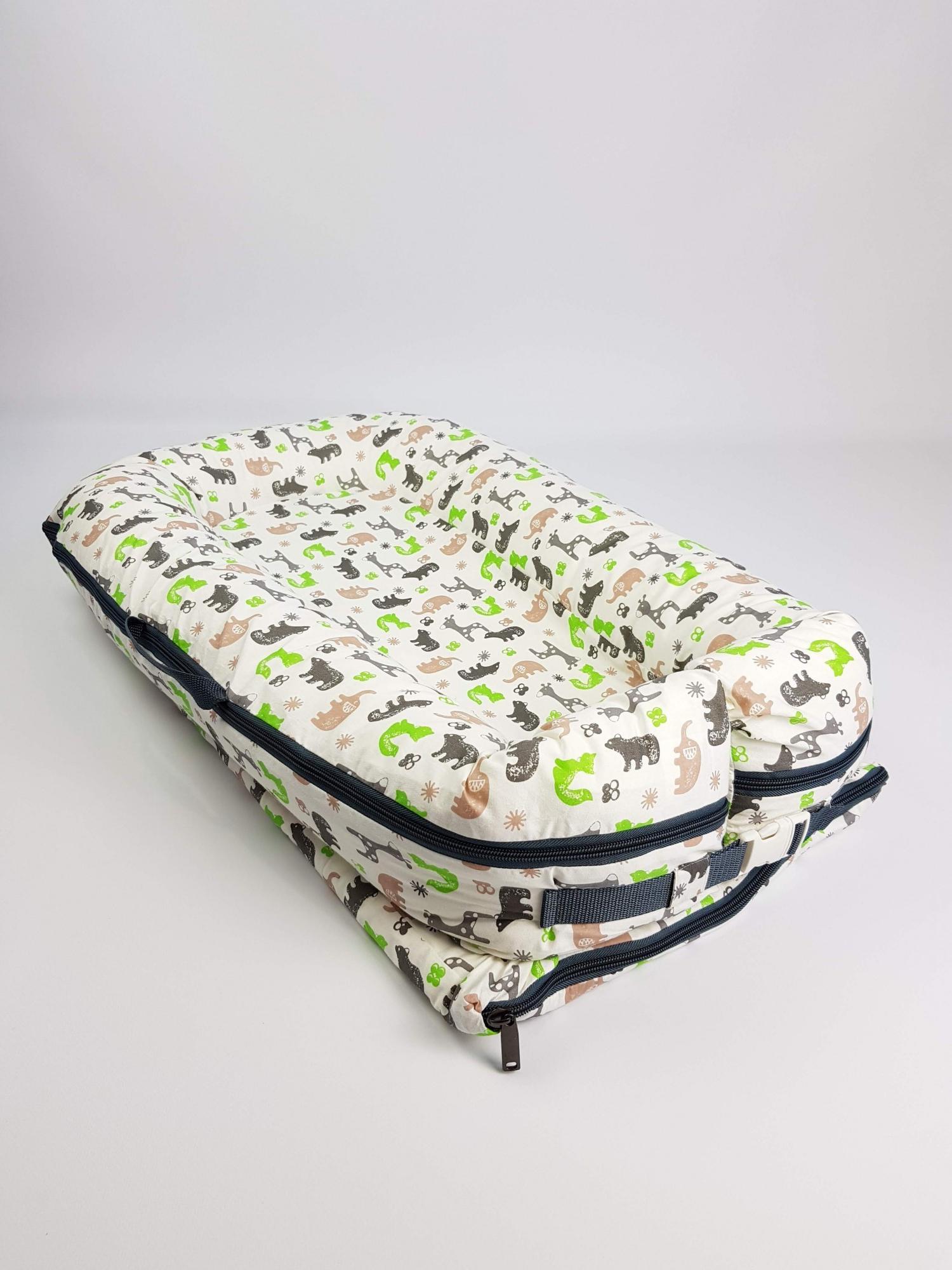 

Кокон-гнёздышко для новорожденного со съемным чехлом SD Studio Premium Африка