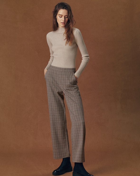 

Брюки Moss Copenhagen LEXIE-PANTS-GRAY-CHEK  коричневый, Брюки Moss Copenhagen LEXIE-PANTS-GRAY-CHEK L коричневый
