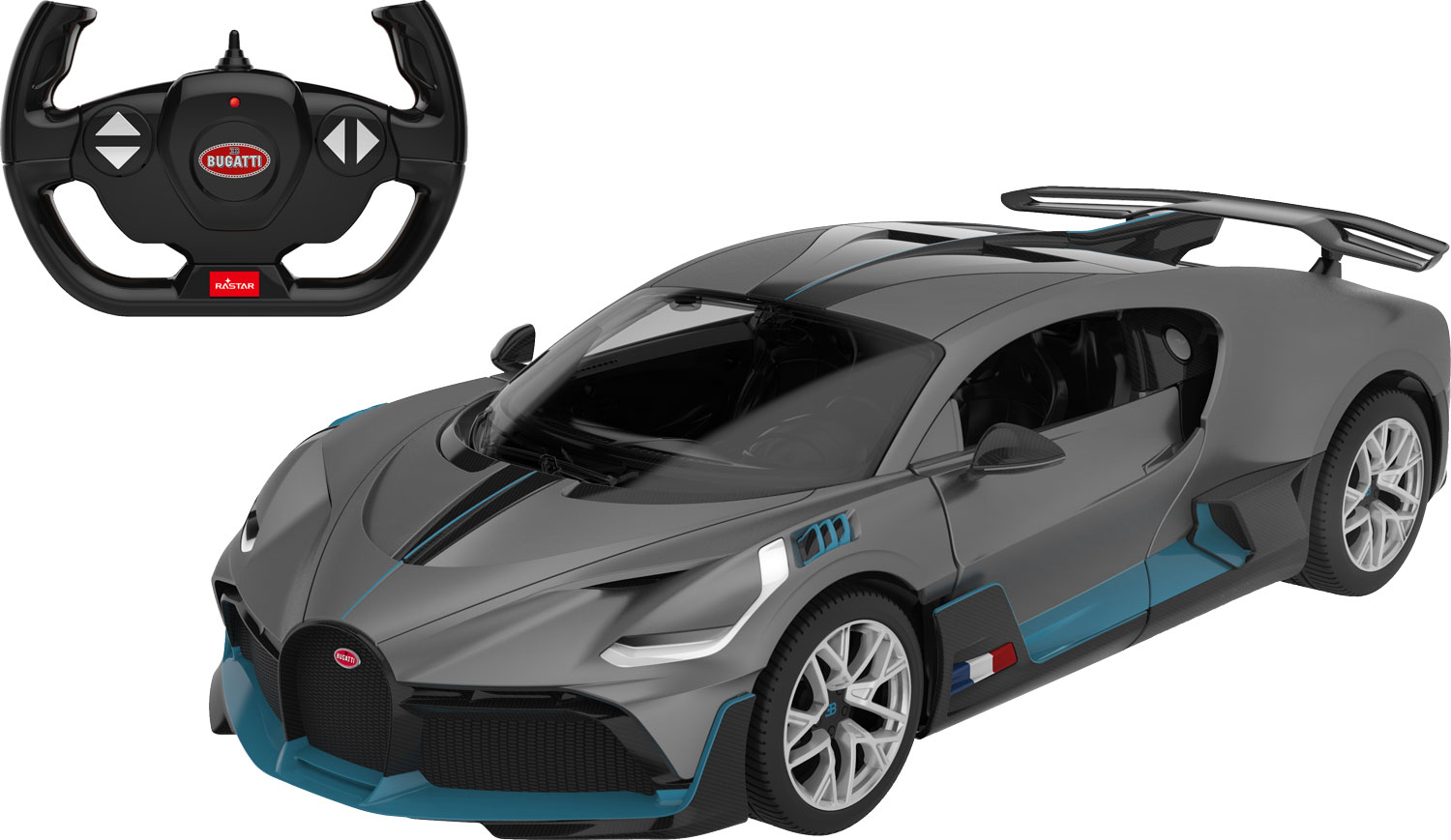 

Машинка Rastar Bugatti Divo 1:14 Серая (4540027)